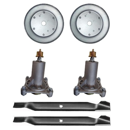 Aic Replacement Parts 539112057 Spindles, Blades, & Pulleys Kit Fits Husqvarna 42 Deck KT-LAS20-0023